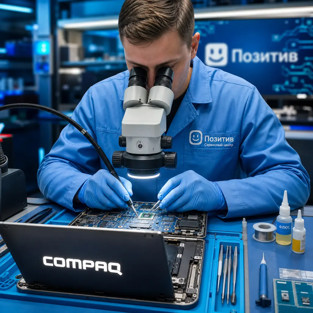 Замена видеокарты ноутбука Compaq в Дедовске