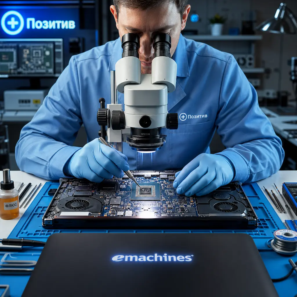 Замена видеокарты ноутбука Emachines в Дедовске