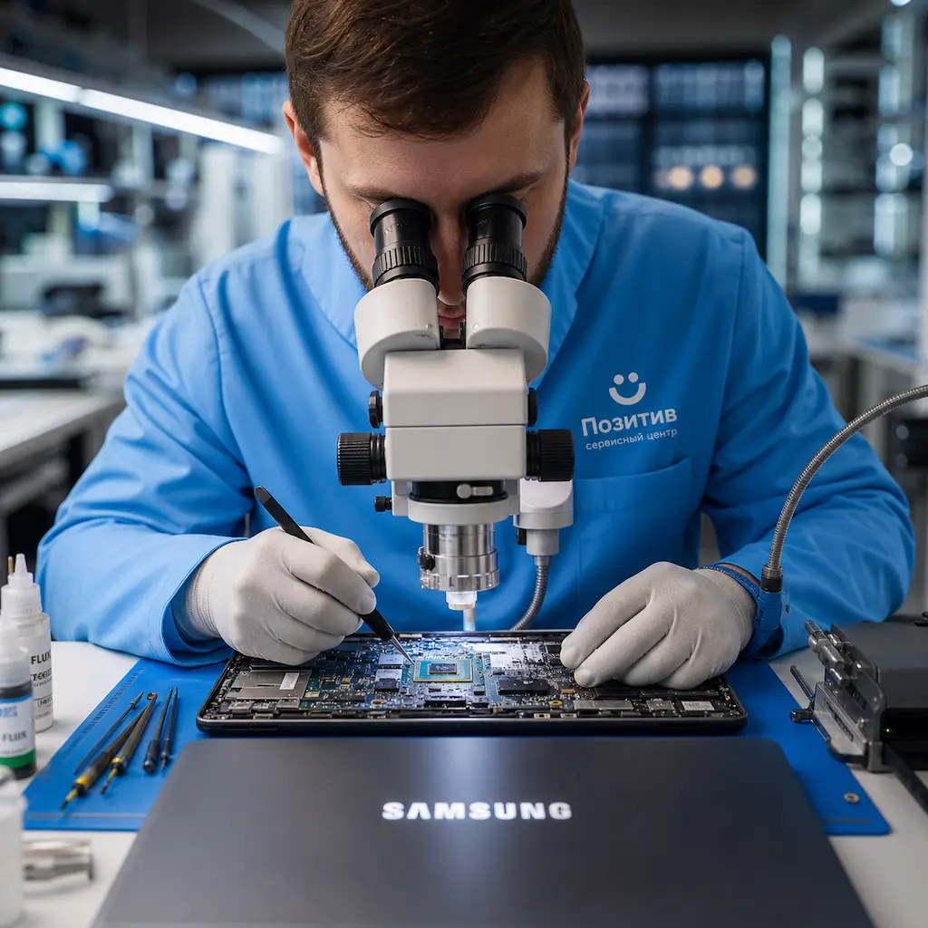Замена видеокарты ноутбука Samsung в Дедовске