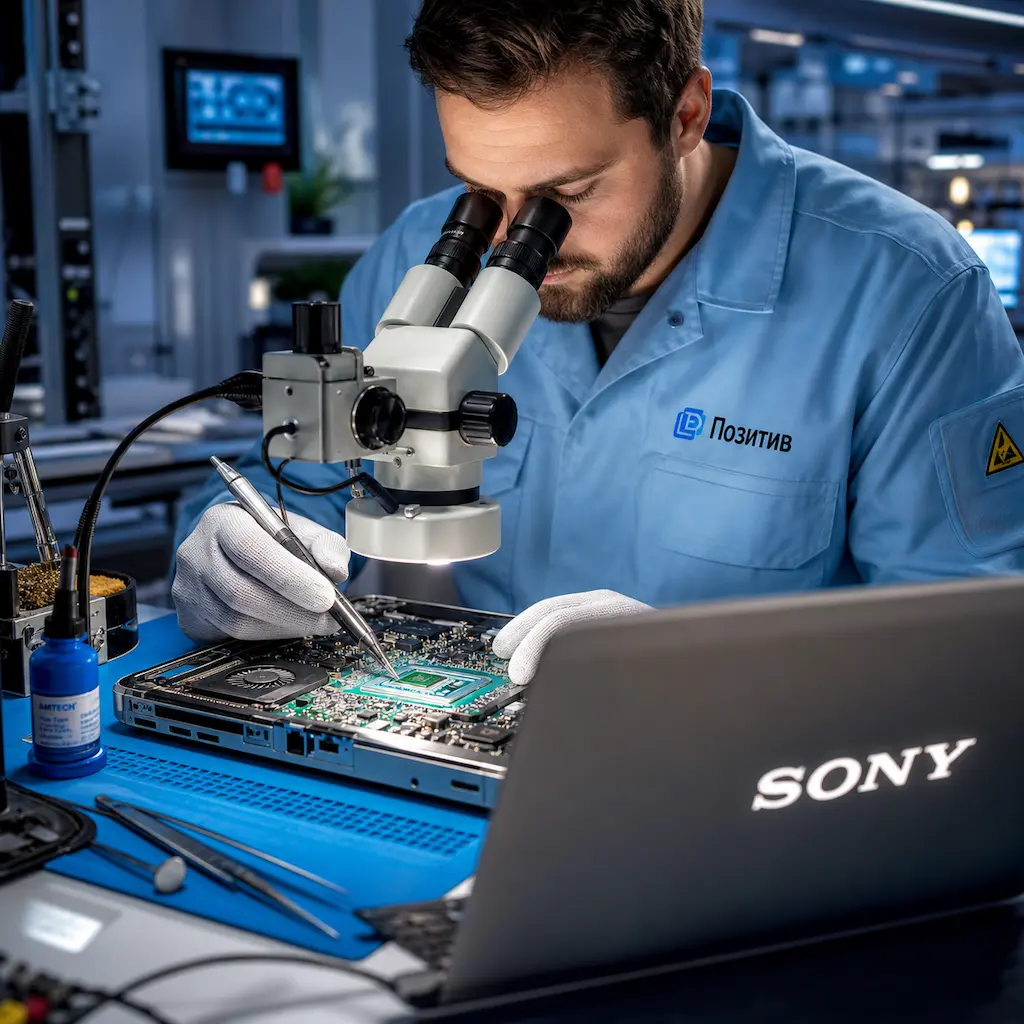 Замена видеокарты ноутбука Sony в Дедовске