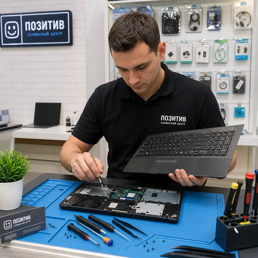 заменить клавиатуру на ноутбуке Packard Bell в Дедовске