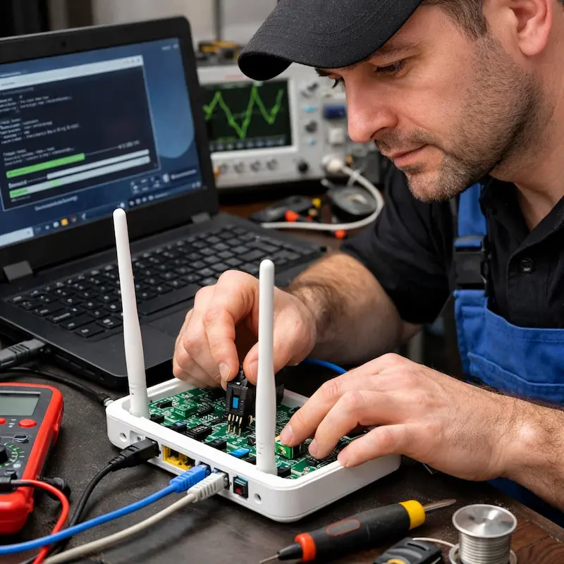 Перепрошивка WiFi роутера в Дедовске