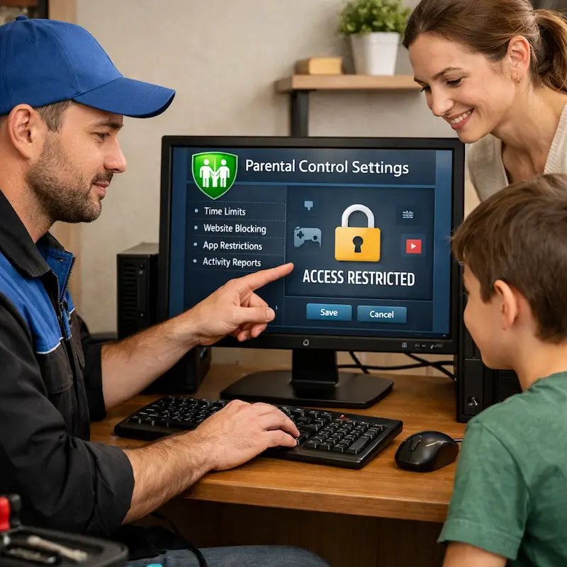 Родительский контроль на компьютере и ноутбуке в Дедовске