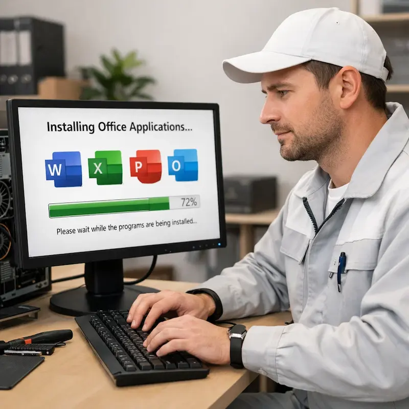 установка офисных программ на компьютер в Дедовске