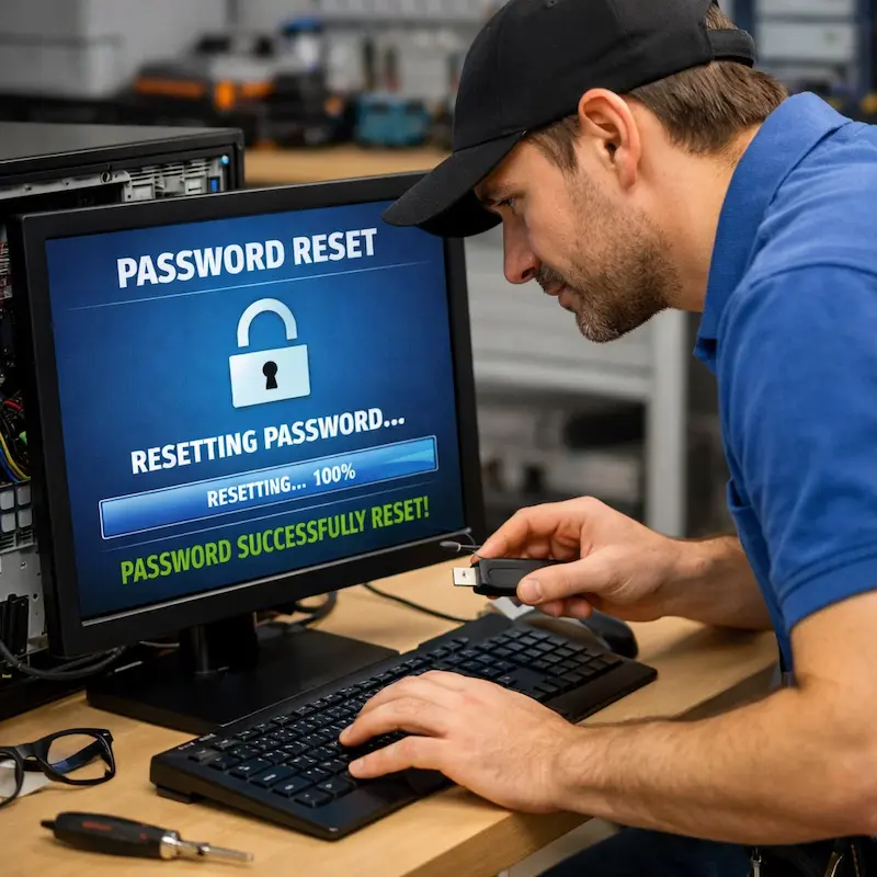 Сброс пароля от компьютера в Дедовске