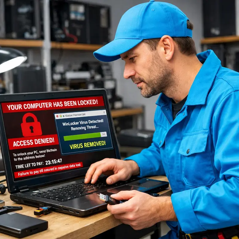 Поможем разблокировать компьютер и ноутбук в Дедовске